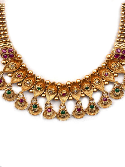 Exquisite Rajwadi Necklace Set