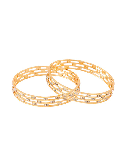 Set of 2 CZ Studded Bangles