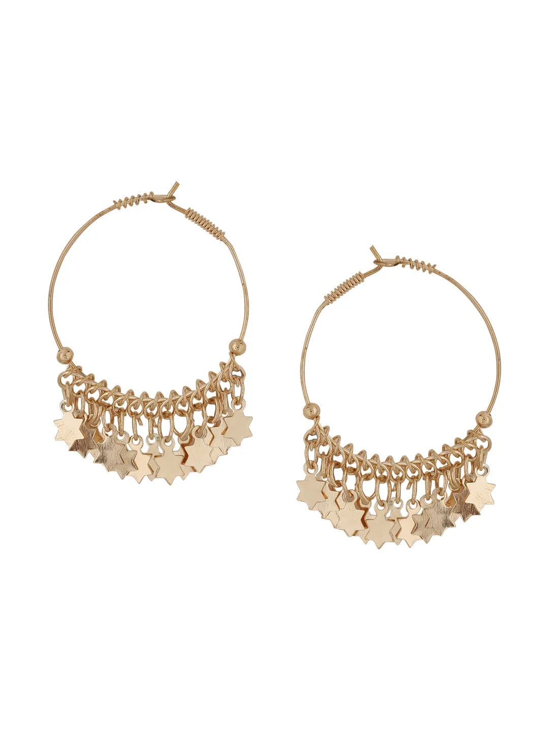 gold plated hoop earrings