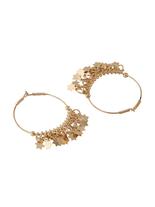 gold plated hoop earrings