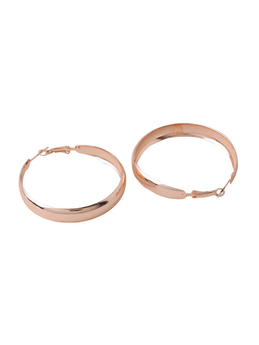 Gold plated hoop earrings