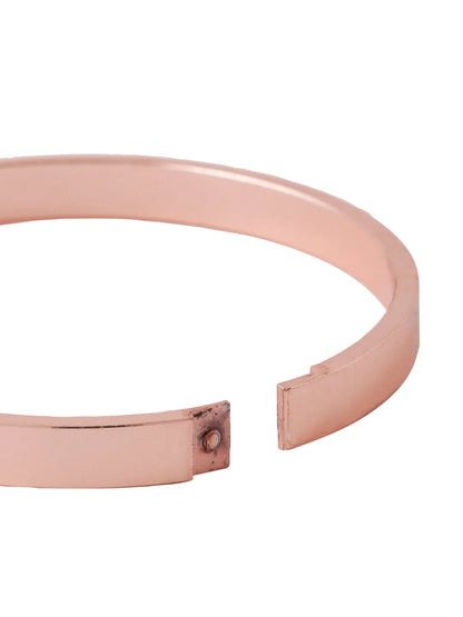 Men rose gold kada bracelet