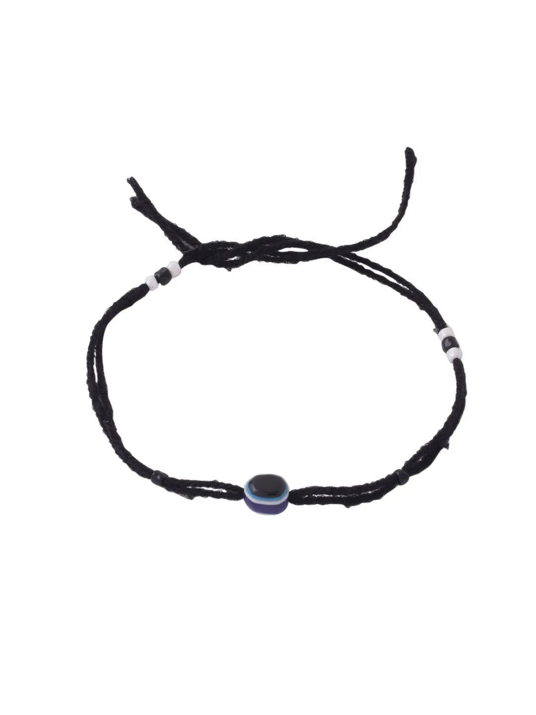 Set of 2 Evil eye beaded Black Anklet