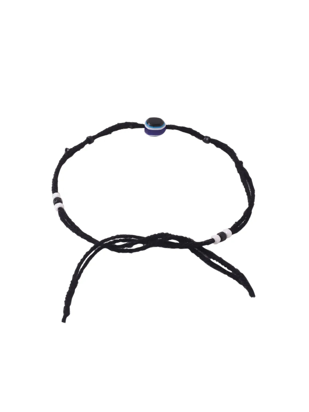 Set of 2 Evil eye beaded Black Anklet