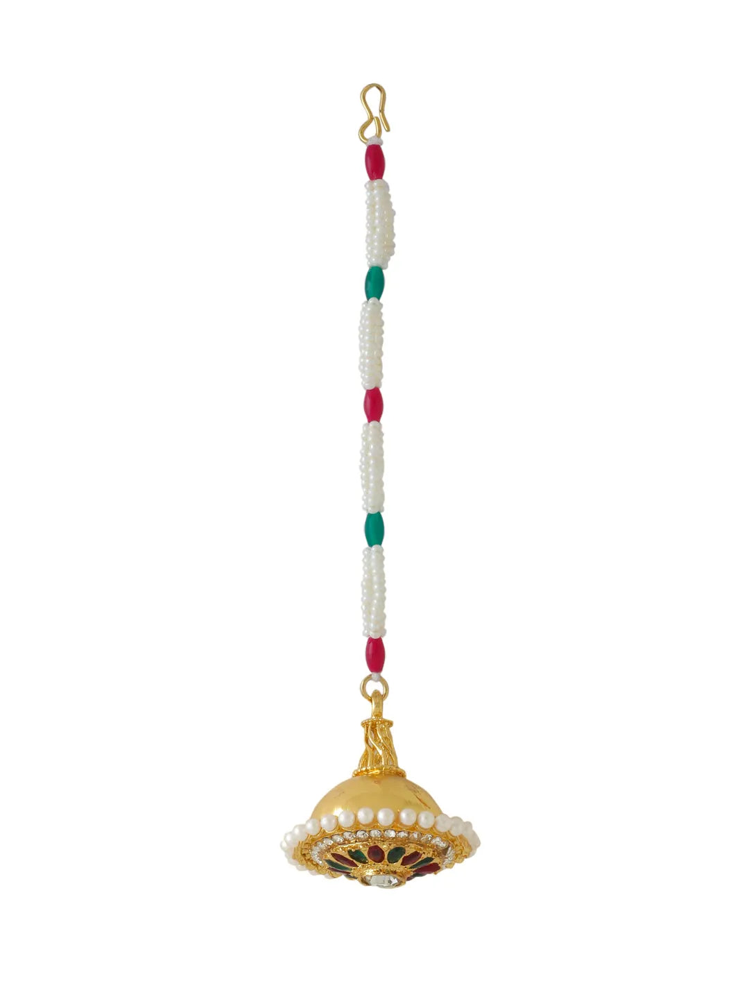 Gold Plated Kundan Borla Maang Tika