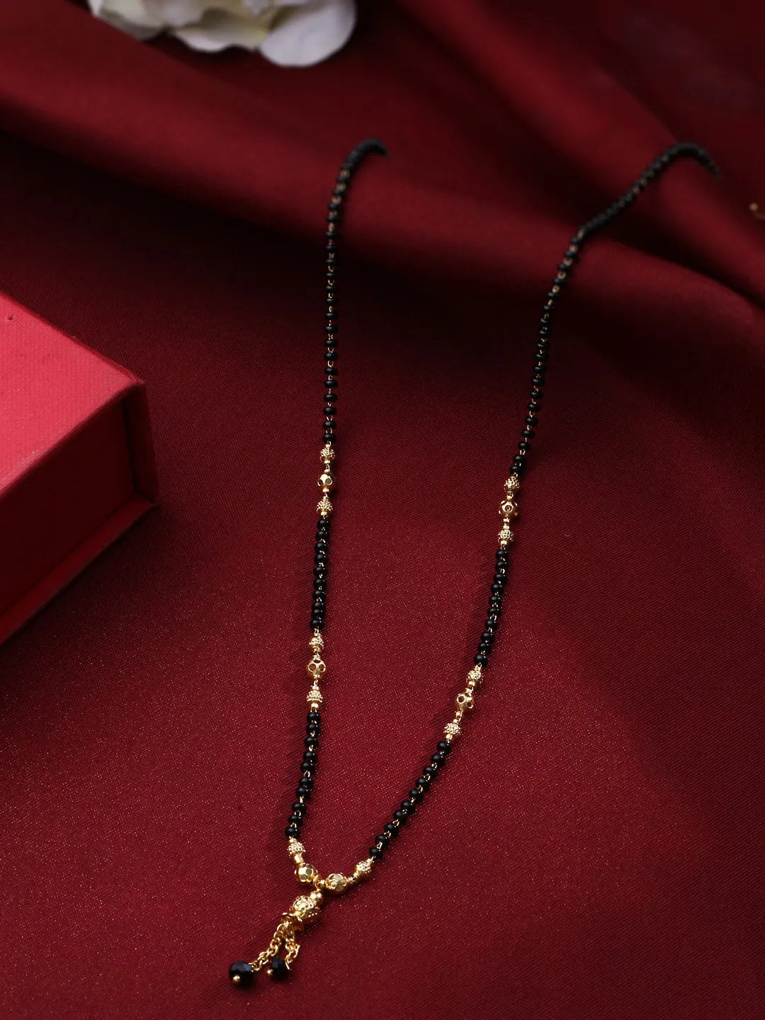 Black Gold Plated Beaded Mangalsutra