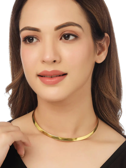 Gold Plated Choker Necklace