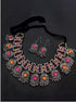 Silver-Plated Oxidised Stone-Studded & Beaded Jewellery Set ( Combo of 2) Samridhi DC