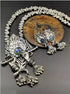 Oxidised Silver-Plated Stone-Studded & Beaded Jewellery Set( Combo of 2 ) Samridhi DC