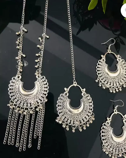 Oxidised Silver Plated Jewellery Set (Combo of 2) Samridhi DC