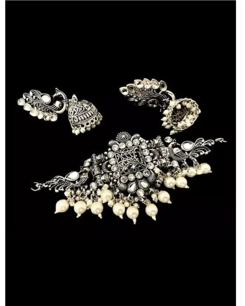 Oxidised Silver Plated Jewellery Set Samridhi DC