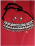 Silver-Plated Stone Studded & Beaded Jewellery Set Samridhi DC