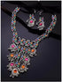 Silver-Plated Stone Studded & Beaded Jewellery Set Samridhi DC