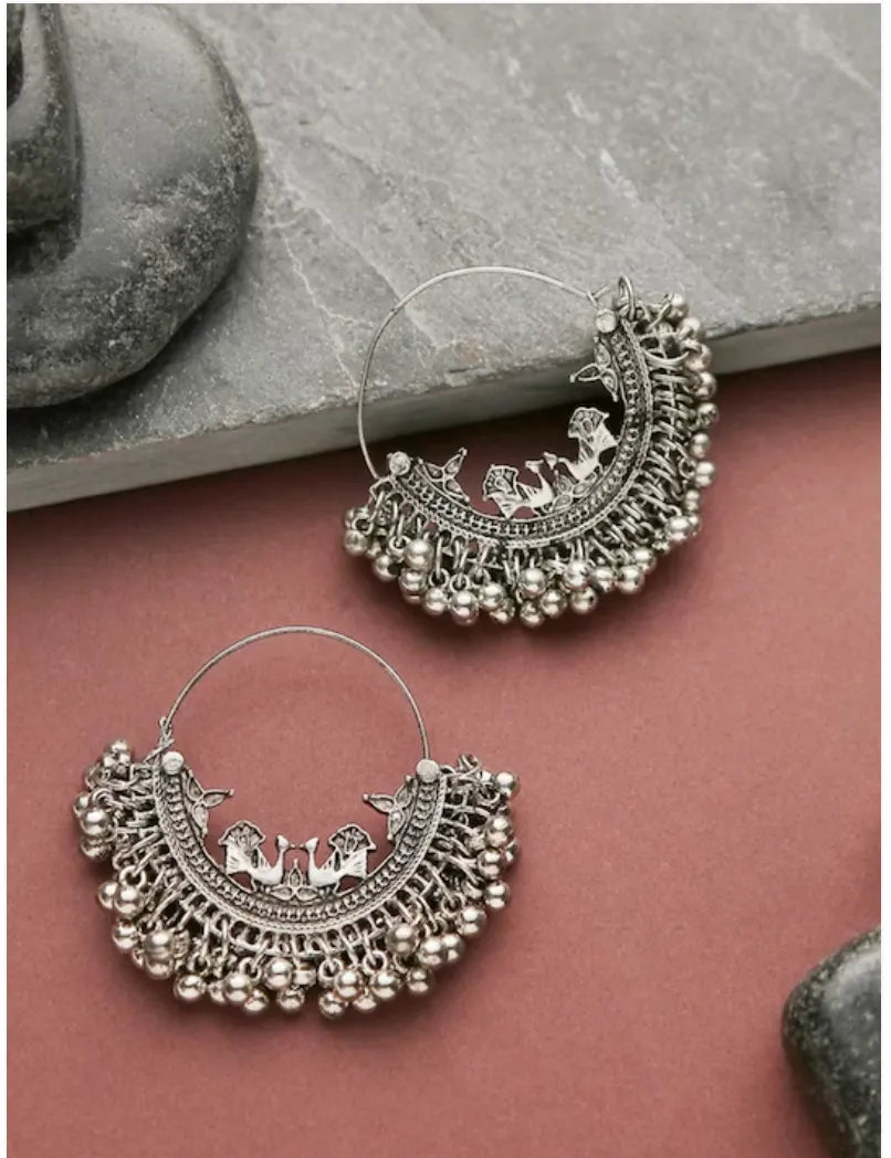 Fashionable Party Wear Trendy Oxidised Earring Alloy Drops &amp; Danglers Samridhi DC