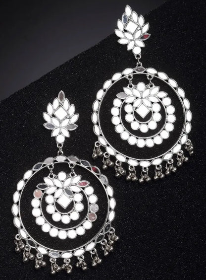 Combo Of 2 Fashionable Oxidised Drops &amp; Chandbali Earring Samridhi DC