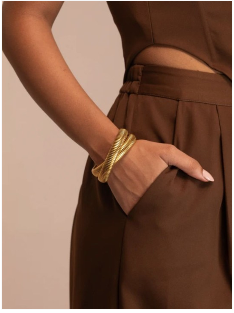 Waterproof Statement Viper Bracelet - 18K Gold Coated