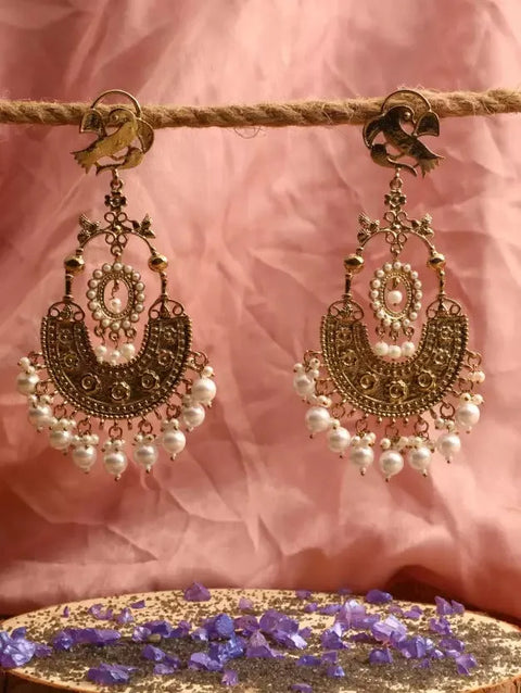 Alia Bhatt Chandbali Bebop Blossom Bliss Earrings Vita Bella