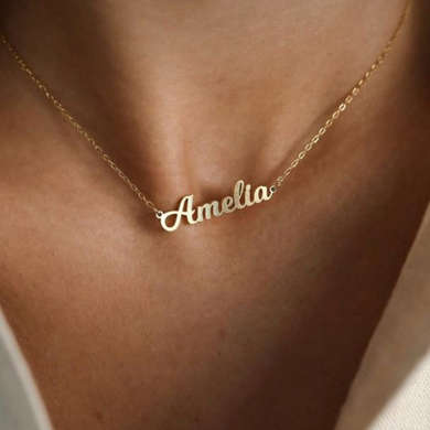 Sterling Silver Personlised Name Necklace For Her