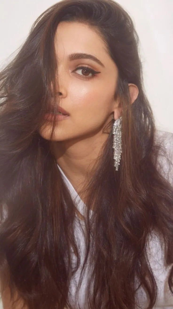 Deepika Padukone Korean Style Rhinestone Tassel Earrings Destiny Jewels