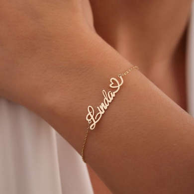 Sterling Silver Personalised Name Bracelet