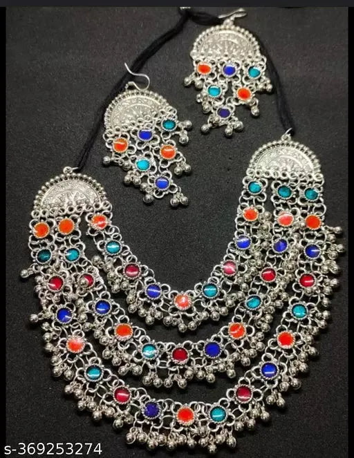 Oxidised Silver Plated Jewellery Set (Combo of 2) Samridhi DC