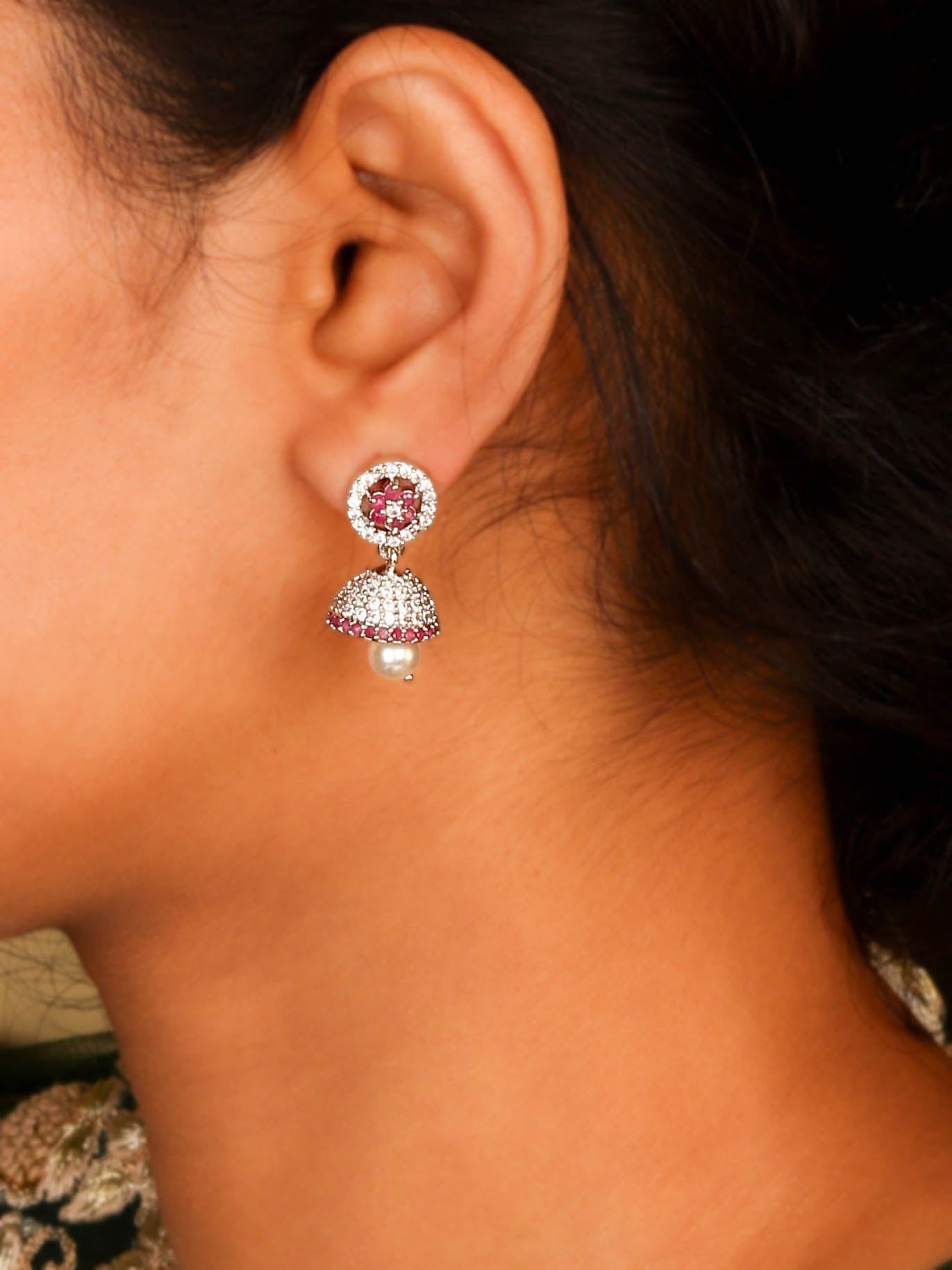 Beautiful North Indian Light Weight Jhumka For Womens From Anantara