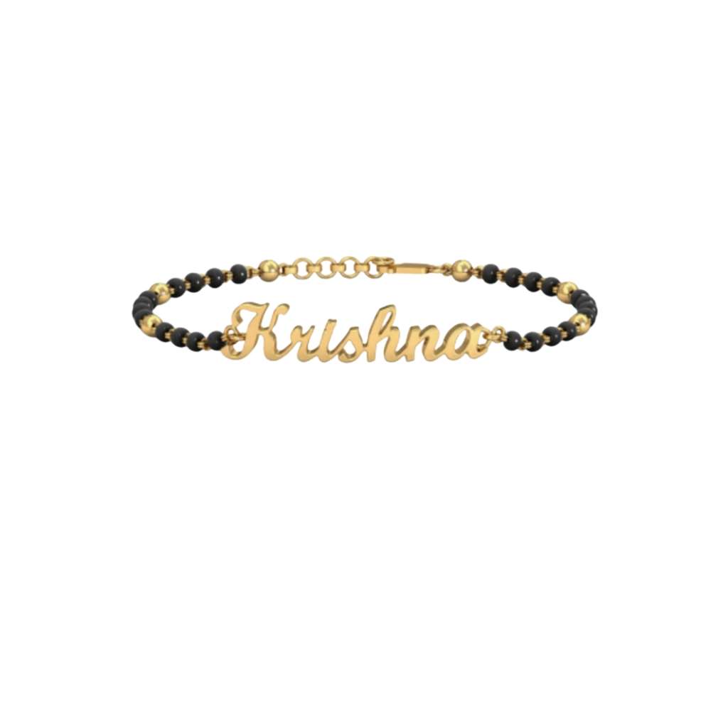 Sterling Silver Custom Name Bracelet Mangalsutra