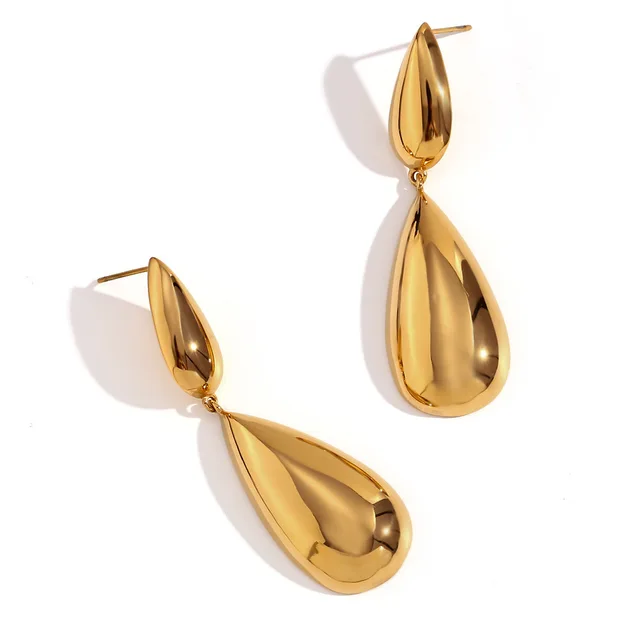 Antitarnish Teardrop Dangler Earrings