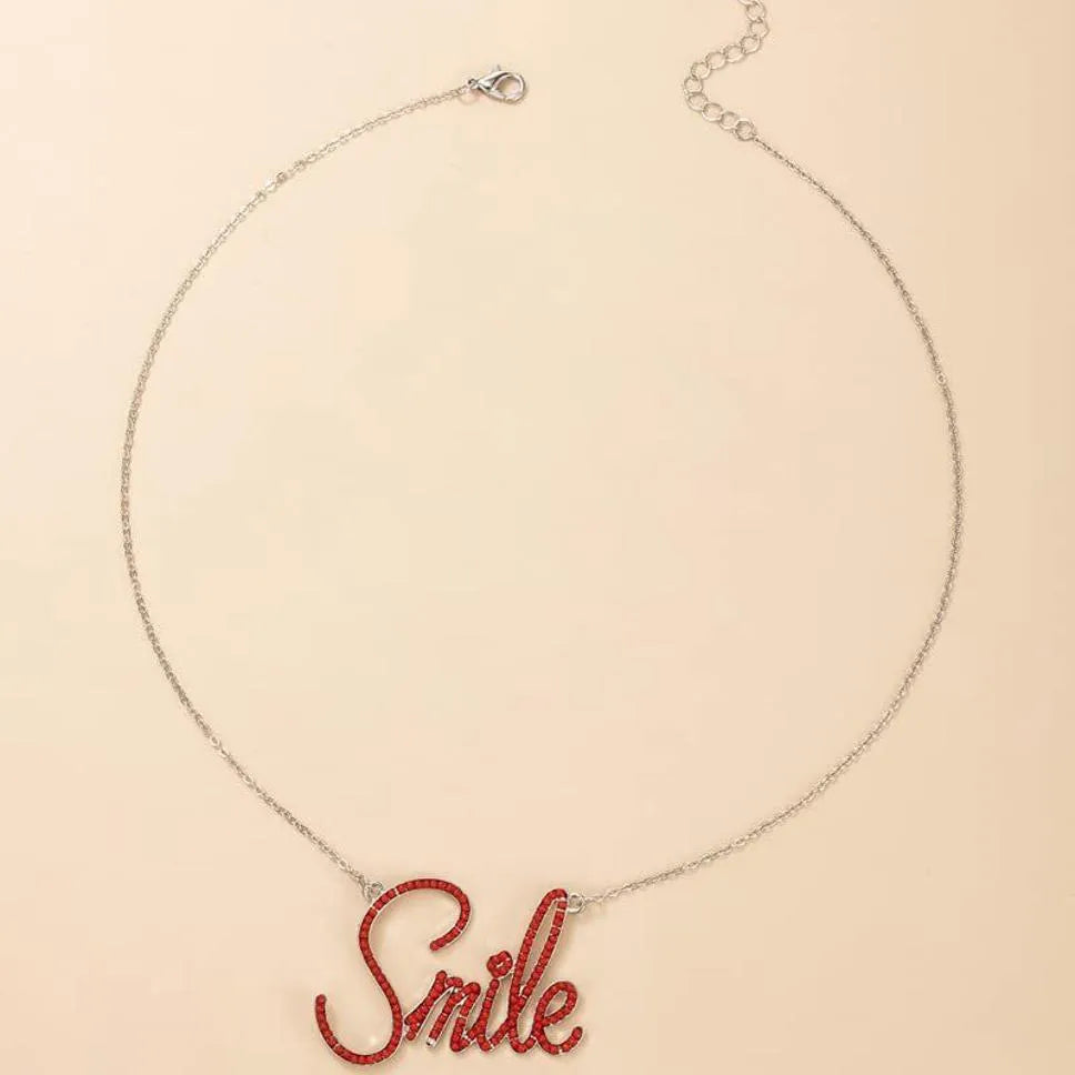 Silver Plated Smill Letter Necklace For Women &amp; Girls Pearl Silver Plated Brass Chain Destiny Jewels