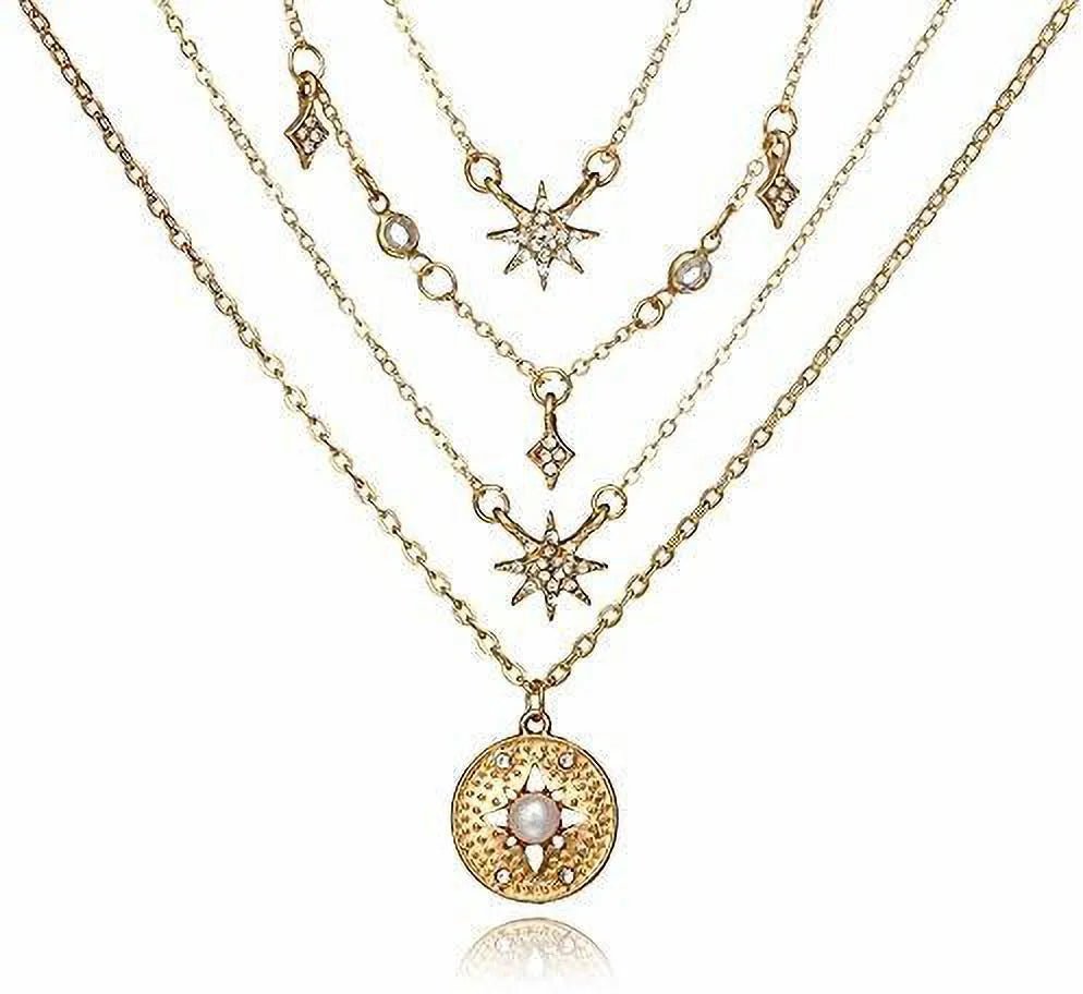 Pearl Gold-Plated Plated Brass Necklace Destiny Jewels