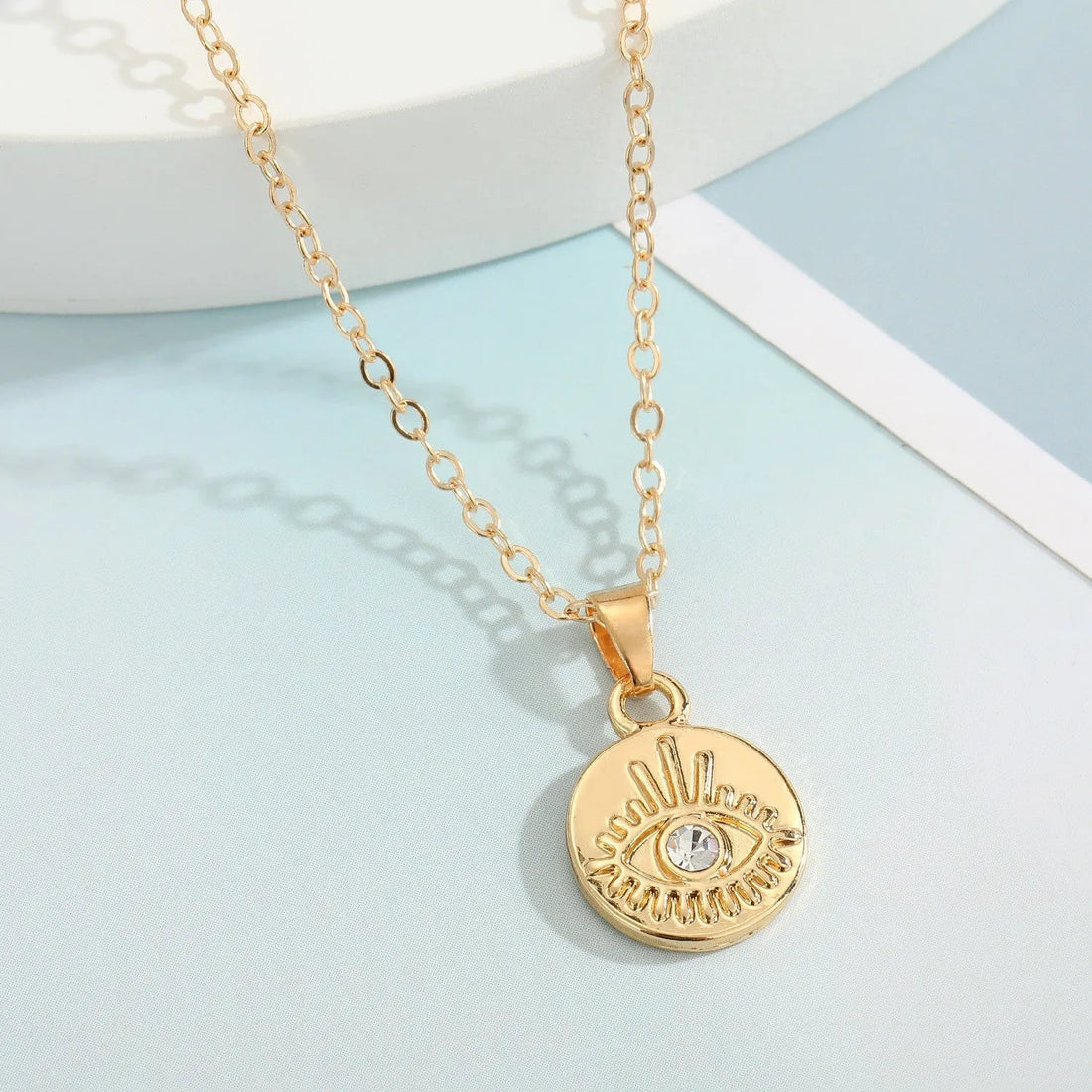 Modern Evil Eye Gold Plated Chain Destiny Jewels