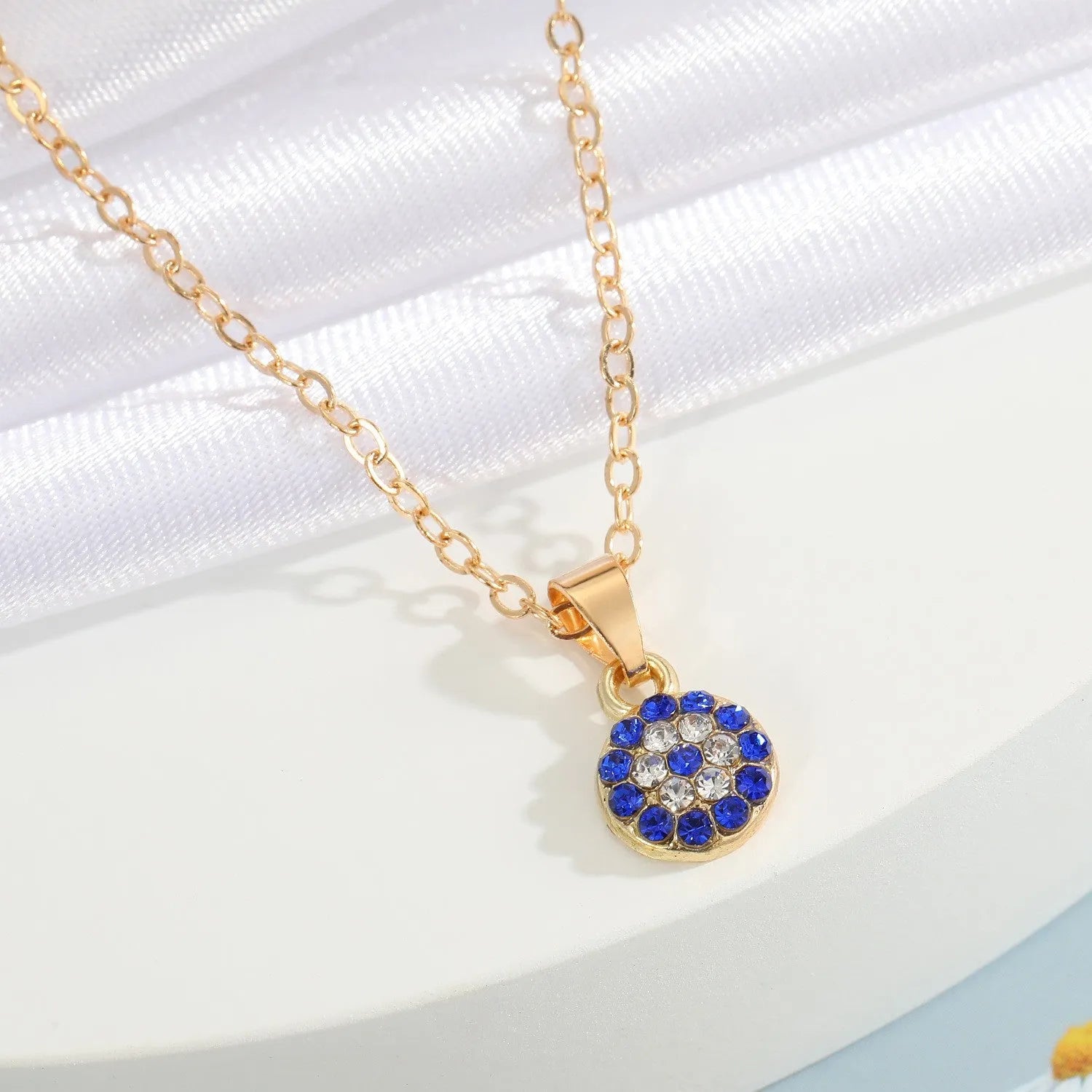 Stylish Evil Eye Gold Plated Necklace Chains Destiny Jewels