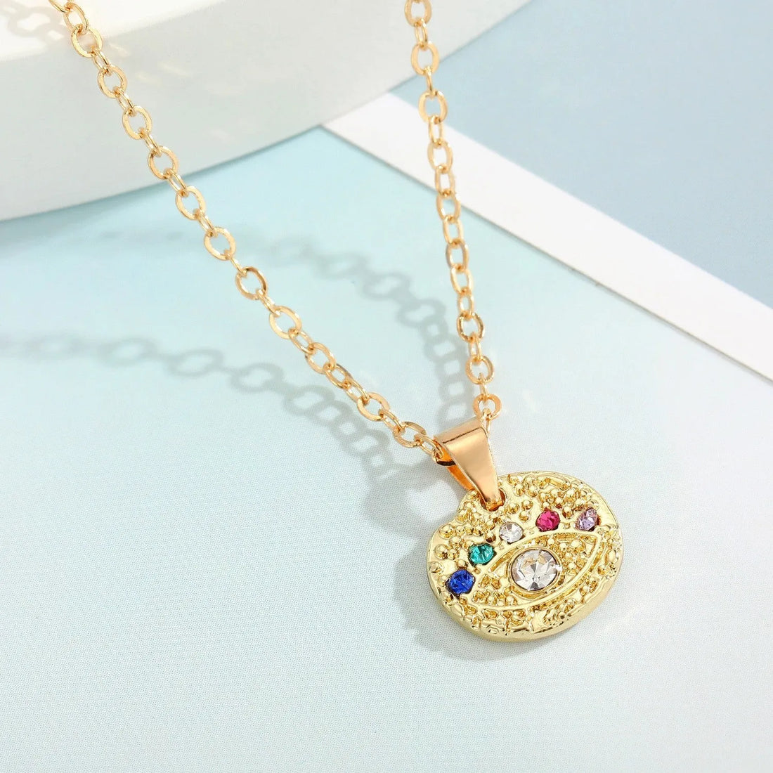 Stylish Evil Eye Gold Plated Necklace Chains Destiny Jewels