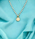 Pendant Necklace - Stylish Gold Plated Flower Pendant Pearl Chain Necklace Gold-Plated Plated Brass Chain Destiny Jewels