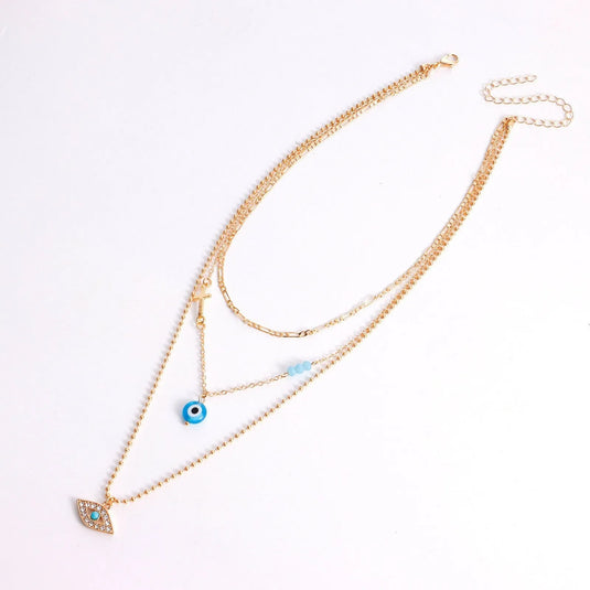 Modern Evil Eye Layered Chain Destiny Jewels