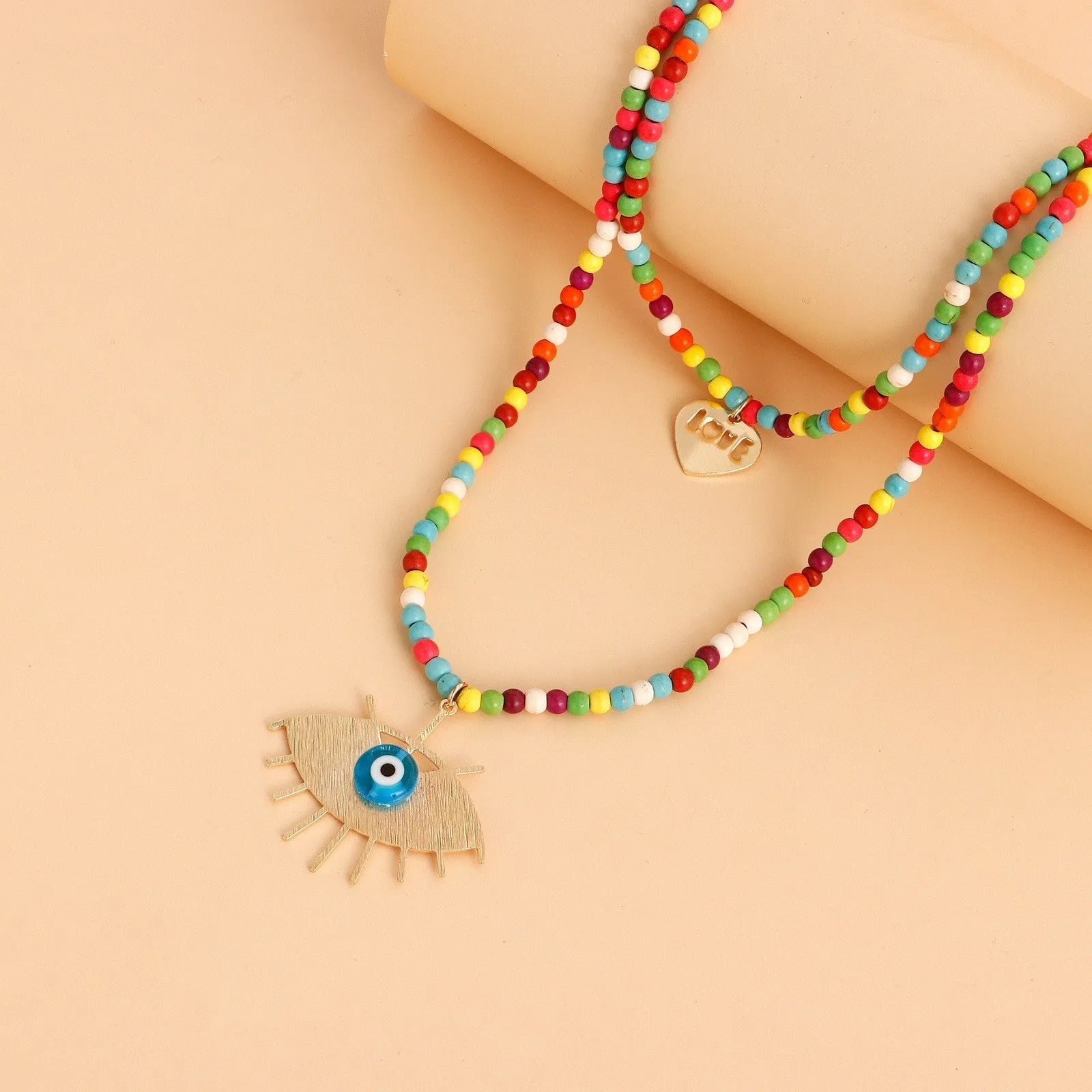 Modern Beaded Evil Eye Chain Destiny Jewels