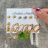 New Trendy Bohemian Colorful Acrylic Pearl Décor Hoops And Stud Earrings Set Alloy, Acrylic Hoop Earring - Pair Of 9 Destiny Jewels