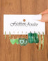 New Trendy Colorful Heart Shape Dripping Oil Temperament Alloy Hoop Earrings Set Alloy Hoop Earring - Pair Of 5 Destiny Jewels