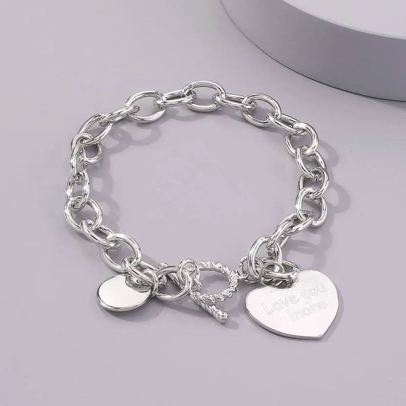 Minimal Style Silver Coated Bracelet - Set Of 1 Destiny Jewels