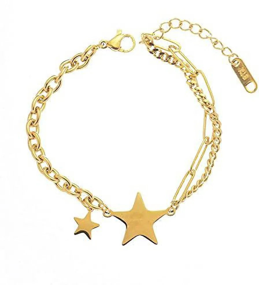 Fashionable Stargirl Gold-Plated Bracelet - Set Of 1 Destiny Jewels