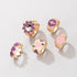 Modern Design Gold Plated Ring Set - Set Of 5 Destiny Jewels