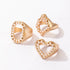 Combo Of 3 Pcs Gold Plated Stylish Finger Rings For Women & Girl Alloy Ring Set - Set Of 3 Destiny Jewels