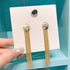 Gold Plated Korean Tranding Drop Chain Tassel Earrings For Women & Girls Alloy Drops & Danglers - Pair Of 1 Destiny Jewels