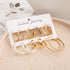 New Limited Collection 6Pair Pearl Décor Hoop Earrings For Women & Girls Pearl Alloy Hoop Earring - Pair Of 6 Destiny Jewels