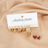 New Limited Collection Trendy Small Hoop & Long Colorful Heart Shaped Earrings Alloy Hoop Earring - Pair Of 5 Destiny Jewels