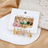 New Trendy Geometric 9Pair Colorful Moon & Heart Décor Hoop Earrings Set Pearl Alloy Hoop Earring - Pair Of 9 Destiny Jewels