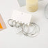 New Trendy Fashion Simple Geometric Hoop Earrings Set For Women & Girls Alloy Hoop Earring - Pair Of 3 Destiny Jewels