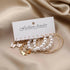 New Trendy Pearl Hoop & Drop Butterfly Snake Décor 5 Pair Combo Earrings Set Pearl Alloy Hoop Earring - Pair Of 5 Destiny Jewels