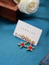 Latest Trendy Party Wear Star Shaped Drop & Stud Earrings Set For Women & Girls Cubic Zirconia Alloy Drops & Danglers - Pair Of 3 Destiny Jewels