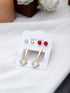 European & American Fashion Stone Crafted Square Earrings Set For Women & Girls Cubic Zirconia Alloy Stud Earring Destiny Jewels